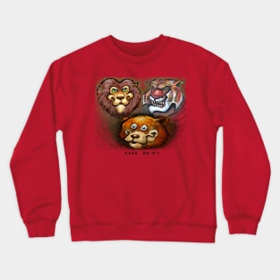 Lions Tigers and Bears Crewneck Sweatshirt